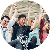 応援している人の写真