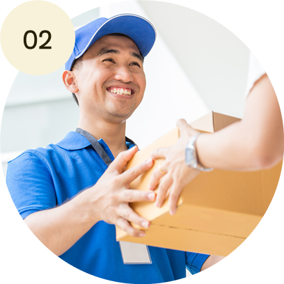 配達員の写真